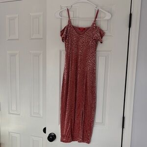 Guess mauve pink velvet dress size xs